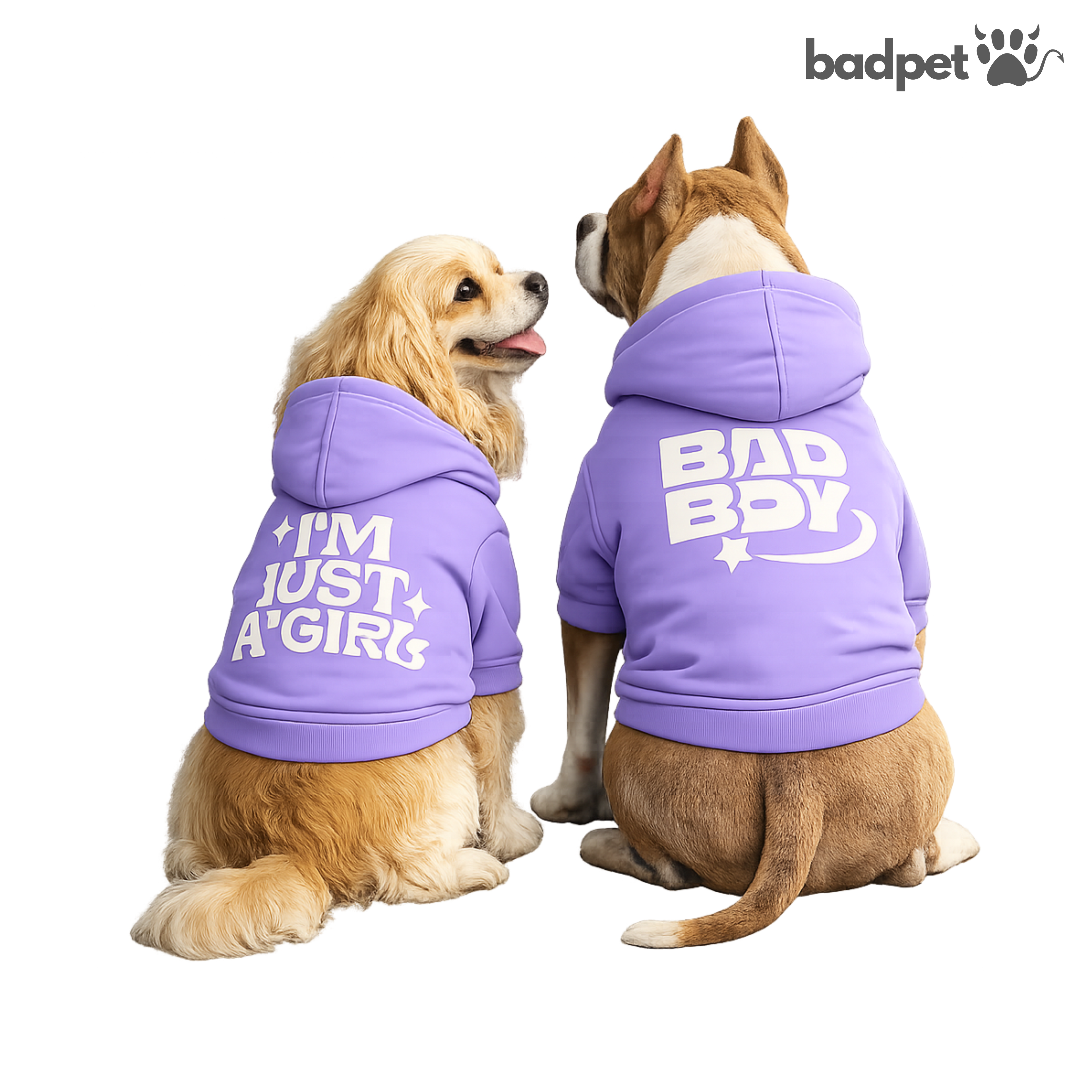 Polera para perro color morado