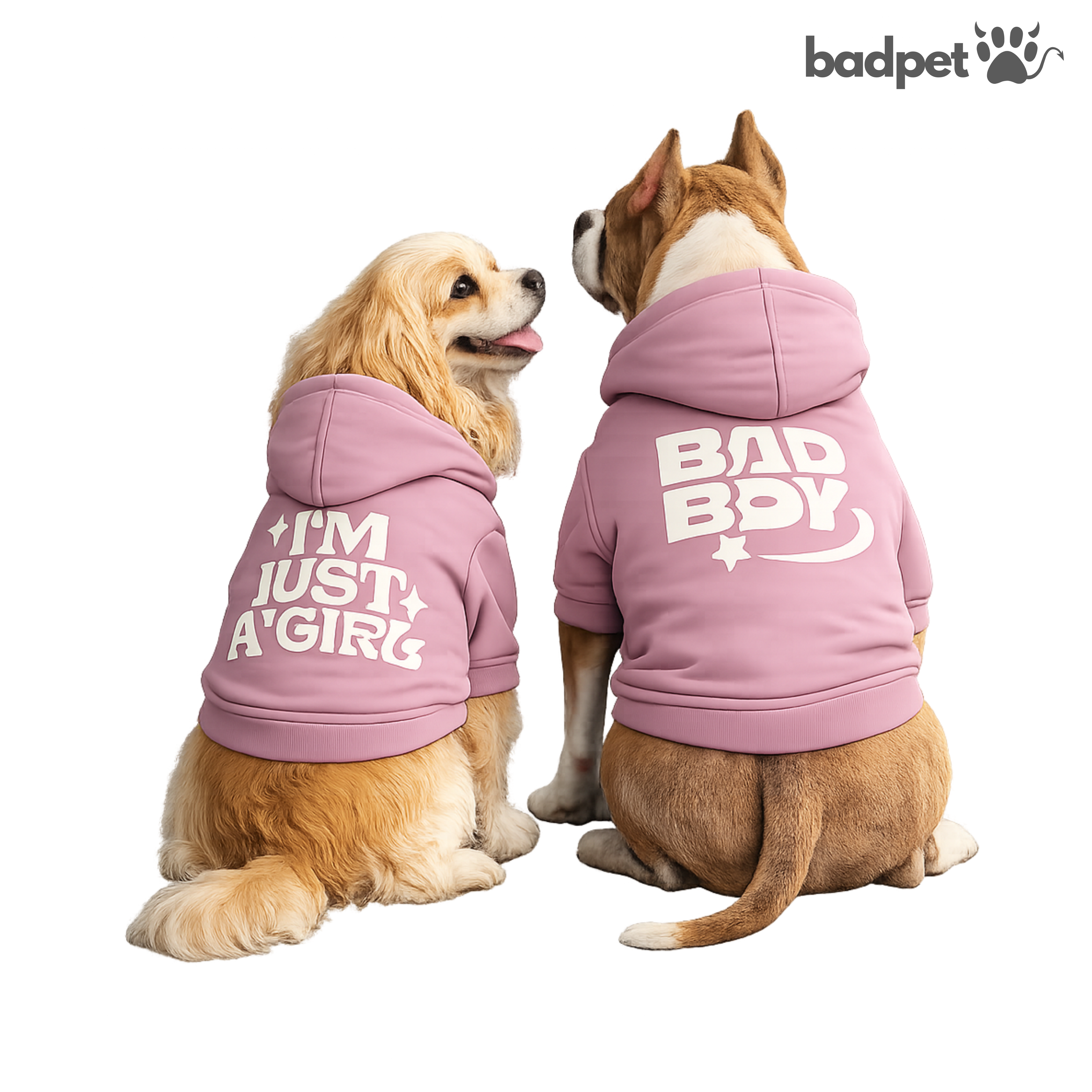 Polera para perro color rosado