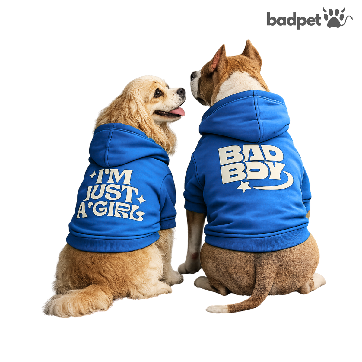 Polera para perro color azul