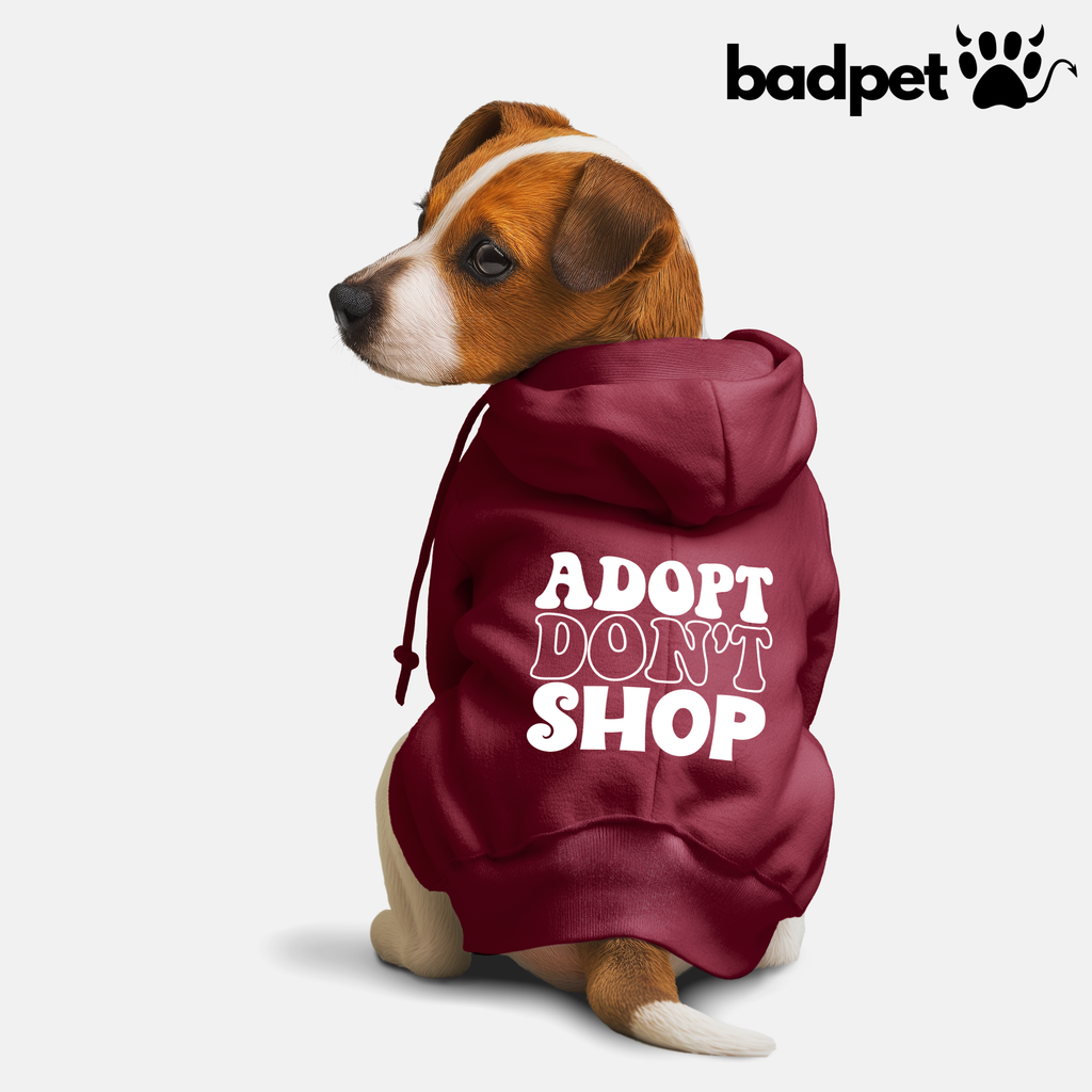 Polera para perro color guinda