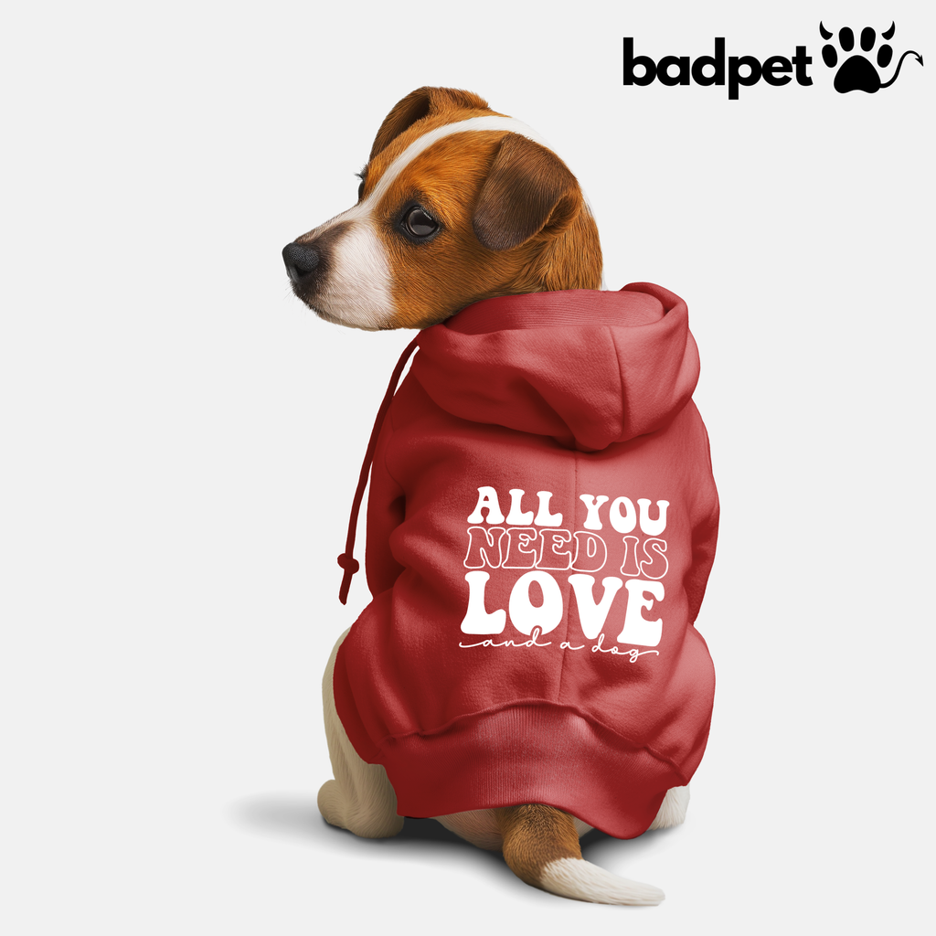 Polera para perro color rojo
